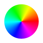 A rainbow wheel