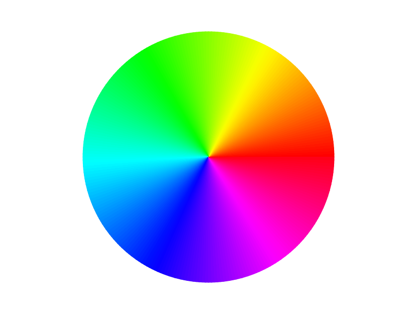 A rainbow wheel